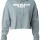Mammoth Crop Hoodie - Teal
