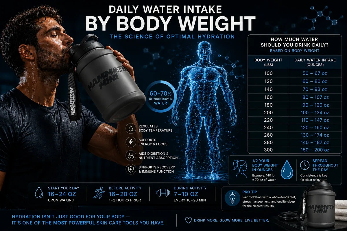 Daily Water Intake by Weight: The Exact Formula