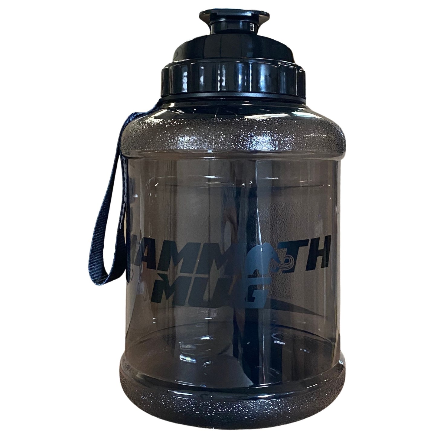 Best Large Water Bottle - Mammoth Mug 2.5 litre water bottle in clear black front