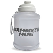Mammoth Mug 2.5L water bottle in Frosted White - front view - Canadian hydration brand