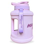 Matte lilac water bottle 2.5L — BPA-free Tritan, wide mouth
