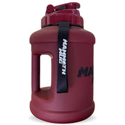 Mammoth Mug 2.5L water bottle in Matte Merlot - side view