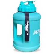 Mammoth Mug 2.5L water bottle in Matte Tiffany Blue - side view