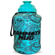 Mammoth Mug 2.5L water bottle in Matte Tiffany Paisley - front view - Canadian hydration brand