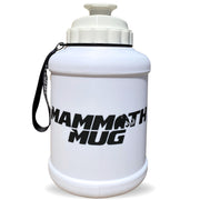 Mammoth Mug 2.5L water bottle in Matte White - front view - Canadian hydration brand