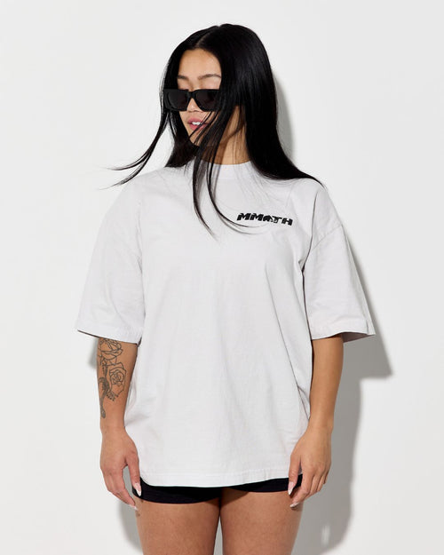 Mammoth Effect Oversized T-shirt - Stone Grey