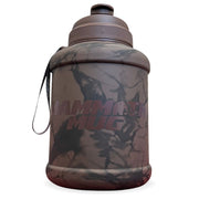 Mammoth Mug 2.5L water bottle in Tie-Dye Chocolate - front view - Canadian hydration brand
