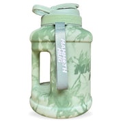 Mammoth Mug 2.5L water bottle in Tie-Dye Aloe - side view