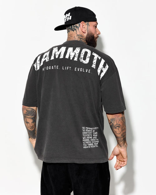 Mammoth Effect Oversized T-shirt - Vintage Black