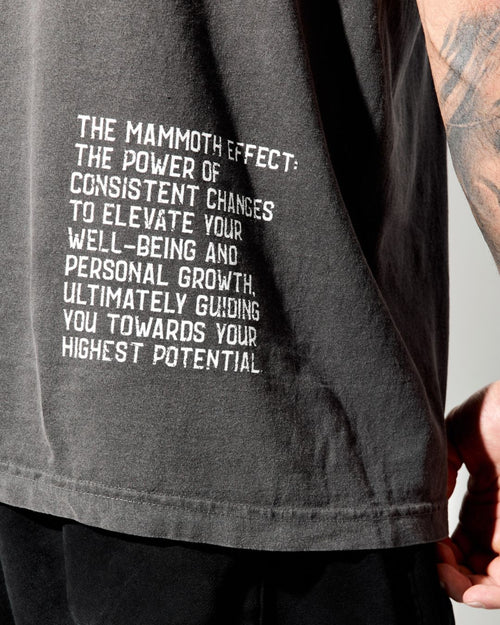 Mammoth Effect Oversized T-shirt - Vintage Black