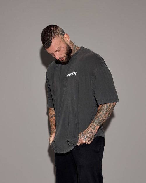 Mammoth Effect Oversized T-shirt - Vintage Black