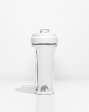 Mammoth MXR shaker bottle in White - side view