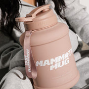Mammoth Mug 2.5L water bottle in Clay - side view