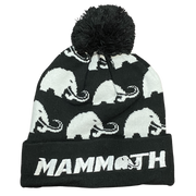 Mammoth Beanie - Black & White - front view