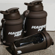 Mammoth Mug monochrome espresso bundle with 2.5L 1.5L and MXR water bottles
