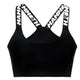Mammoth Plain Black Sports Bra