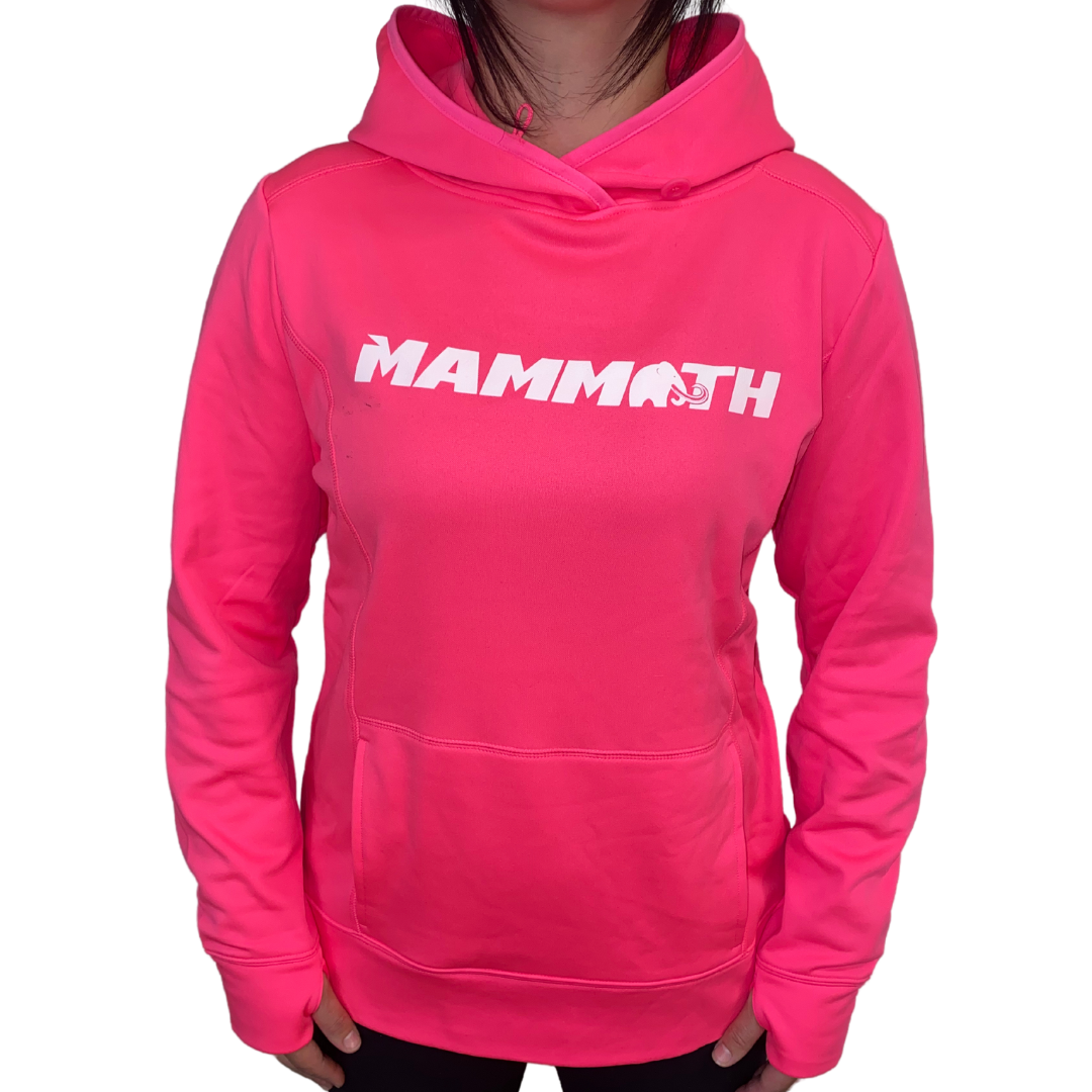 Womens Mammoth Hoodie - Hot Pink