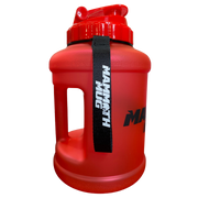 Mammoth Mug 2.5L water bottle in Frosted Red - side view