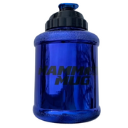 Mammoth Mug 2.5L water bottle in Metallic Blue - front view - Canadian hydration brand