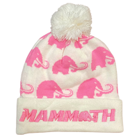 Mammoth Beanie - Pink & White