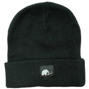 Mammoth Mug beanie in Black Stitched Mammoth - front view - Canadian hydration brand