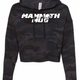 Mammoth Crop Hoodie - Camo Black