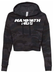 Mammoth Mug hoodie in Camo Black - front view - Canadian hydration brand