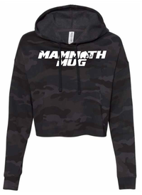 Mammoth Crop Hoodie - Camo Black