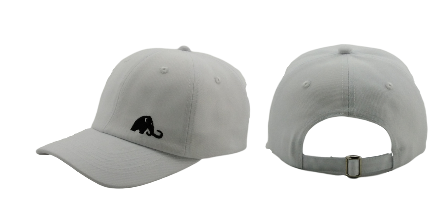 Mammoth Hat - Embroidered, One Size, White