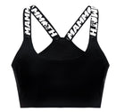 Mammoth Plain Black Sports Bra